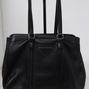 Prada Black Pebble Leather Bag